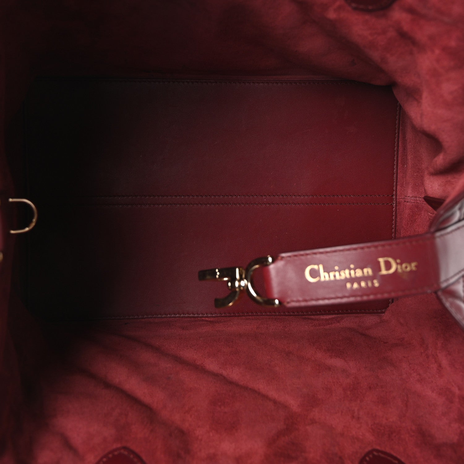 Christian Dior Calfskin Macrocannage Medium Toujours Bordeaux 6 of 11