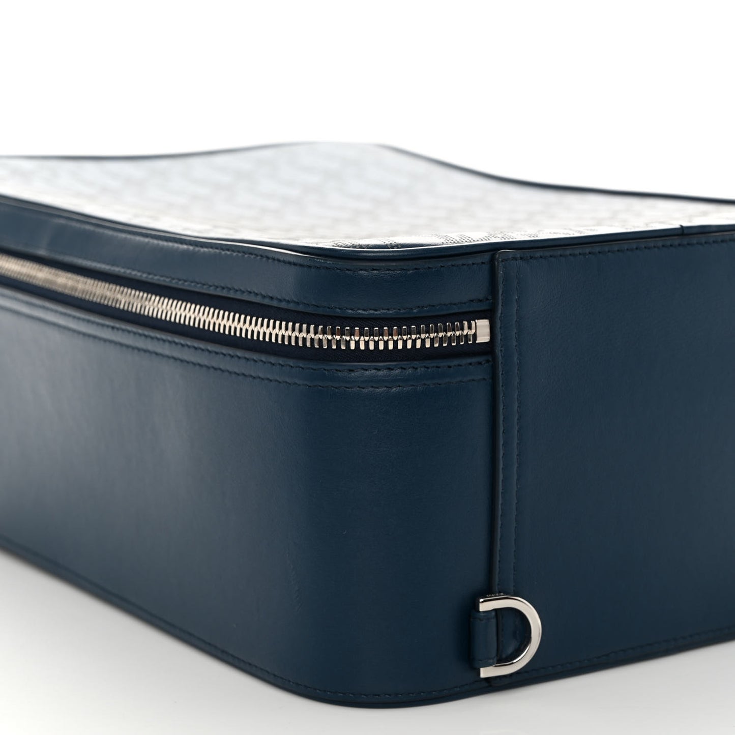 Calfskin Perforated Oblique Galaxy Marsupio World Tour Pelle Sling Navy Blue