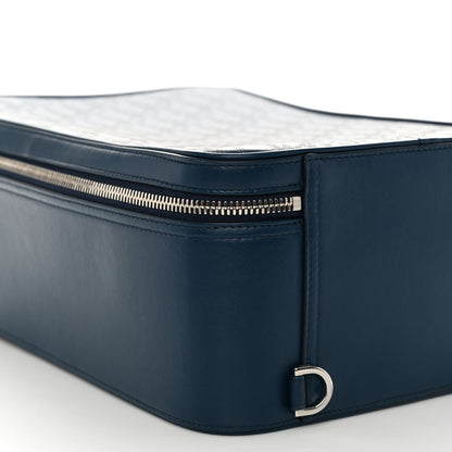 Christian Dior Calfskin Perforated Oblique Galaxy Marsupio World Tour Pelle Sling Navy Blue 9 of 12