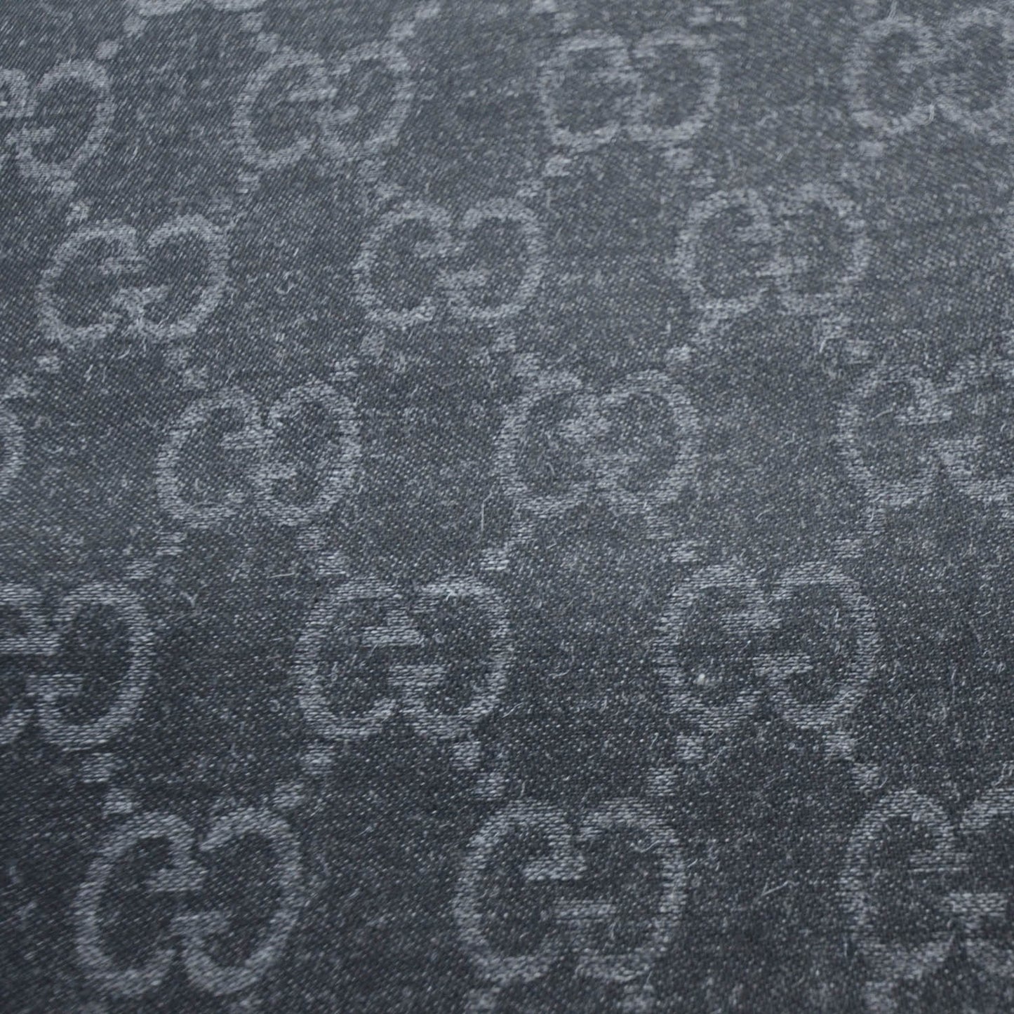 Wool Silk Monogram Scarf