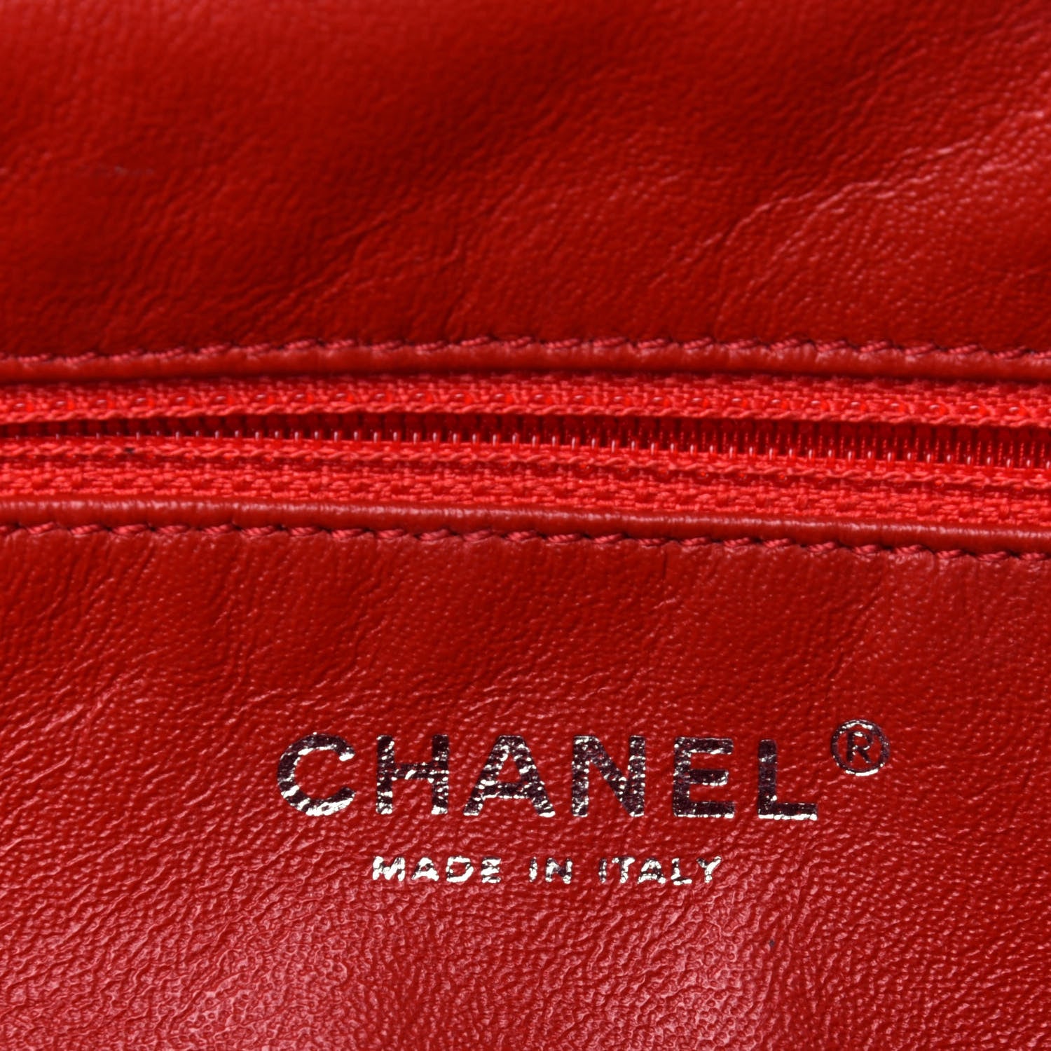Chanel Lambskin Quilted Timeless Clutch Red 6 of 12