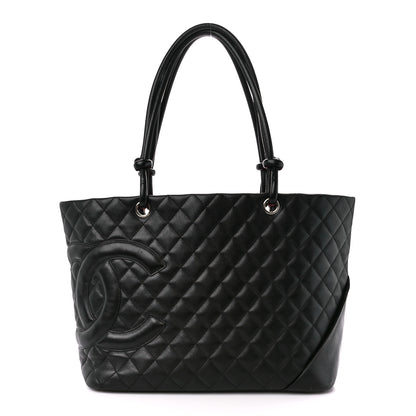 Chanel Calfskin Quilted Large Cambon Tote Black 1 of 9