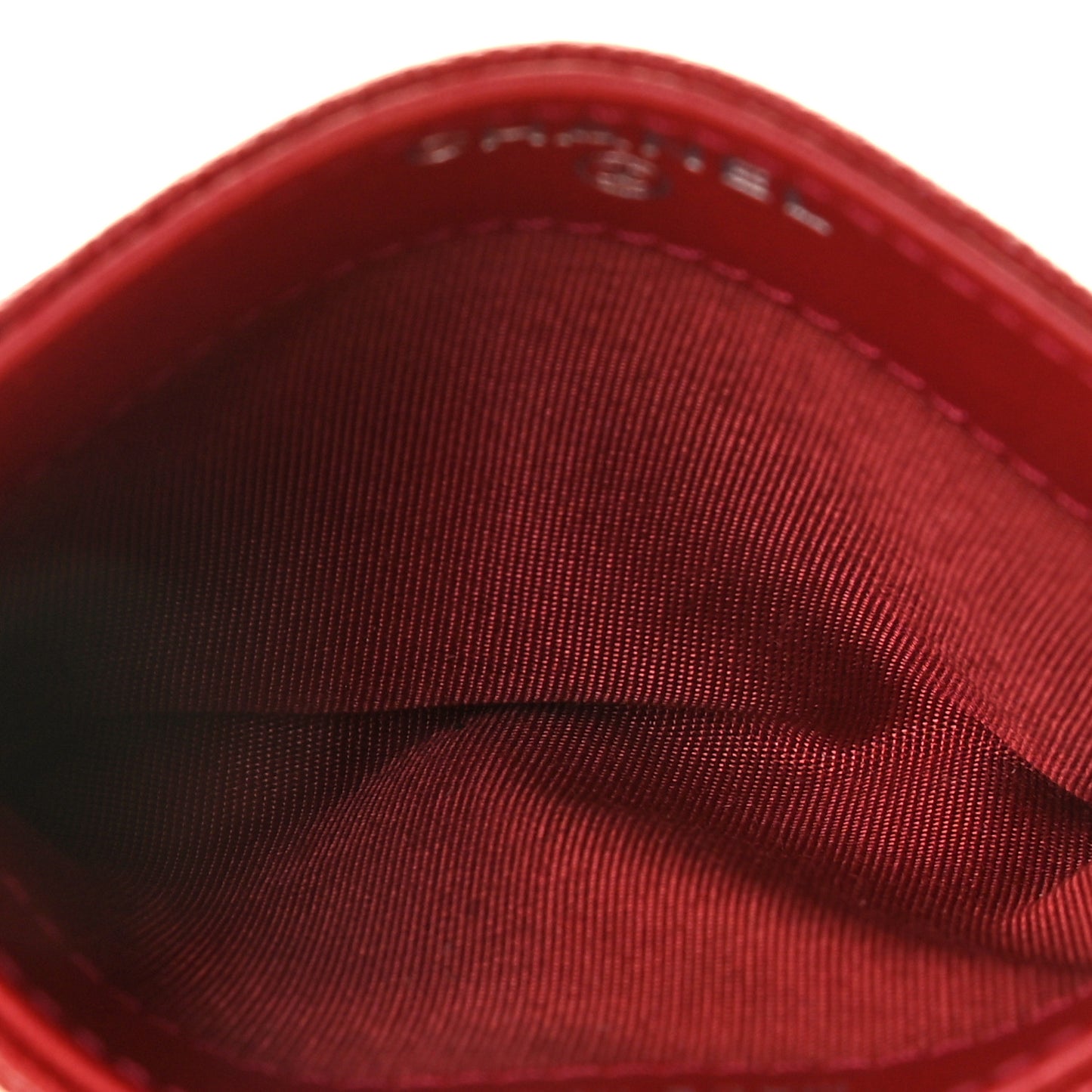 Caviar Quilted Boy Card Holder Red