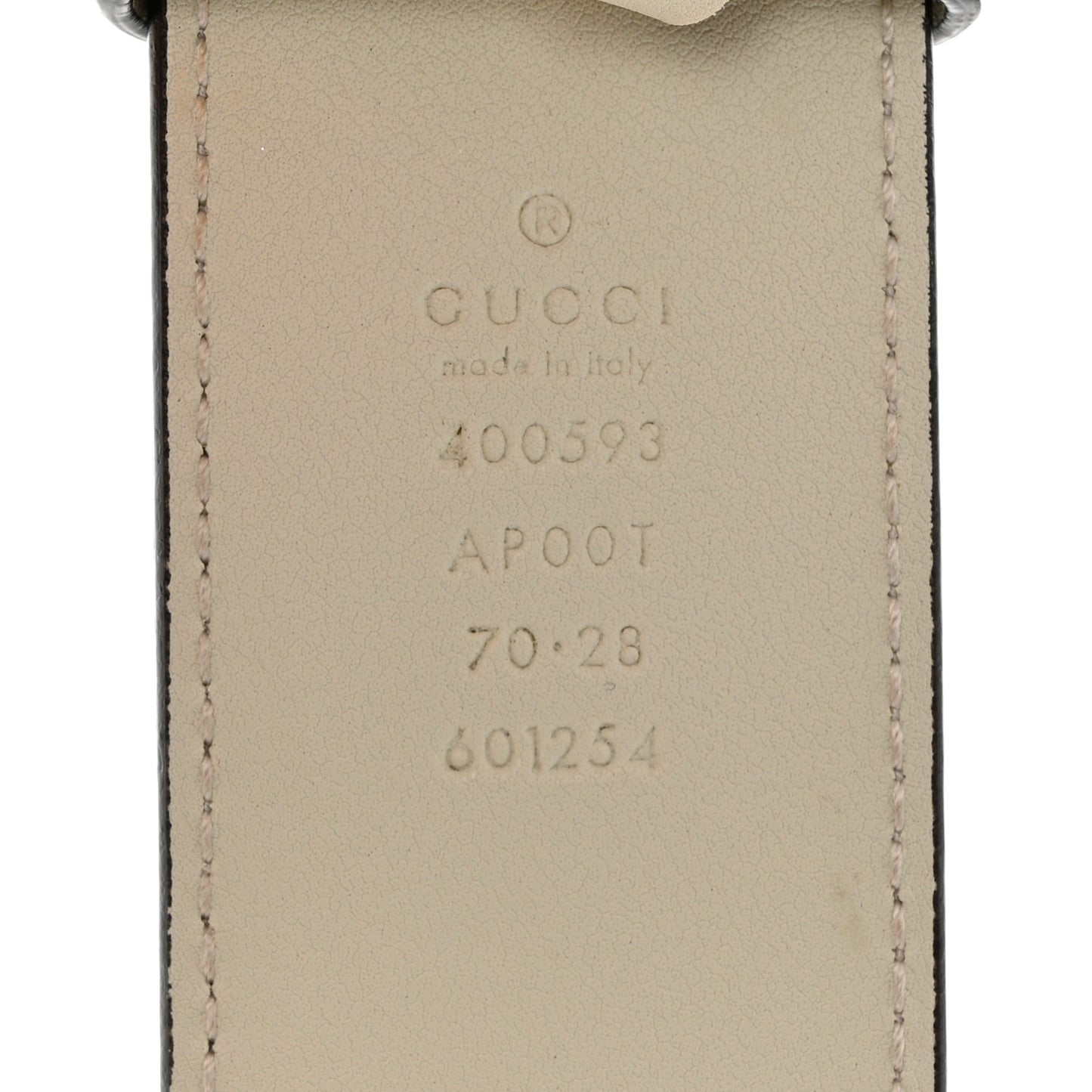Calfskin Double G 40mm Belt 70 28 Mystic White