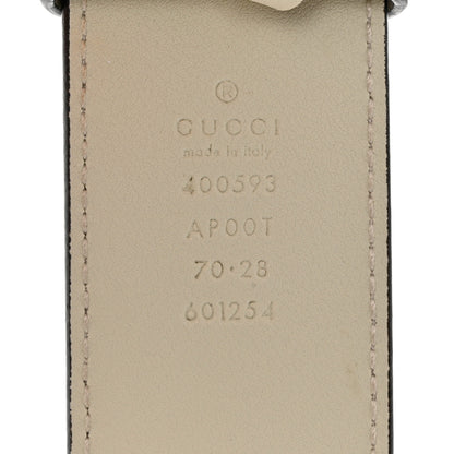 Gucci Calfskin Double G 40mm Belt 70 28 Mystic White 3 of 5