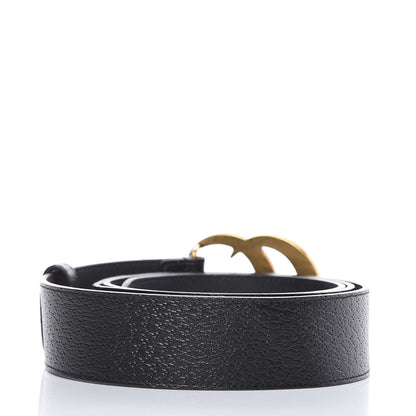 Gucci Textured Calfskin Double G 40mm Belt 110 44 Black 3 of 6