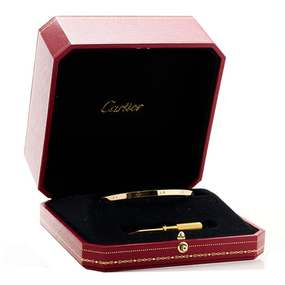 Cartier 18K Yellow Gold Small LOVE Bracelet 18 8 of 8