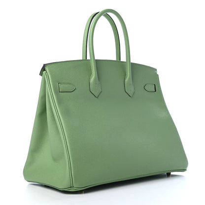 Hermes Epsom Birkin 35 Vert Criquet 2 of 8