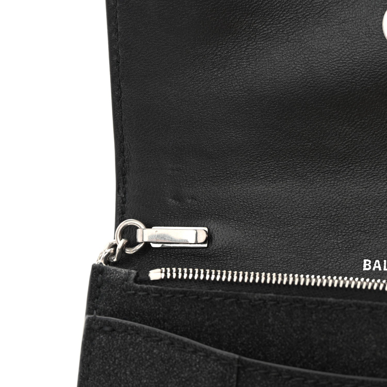 Balenciaga Sparkling Fabric XS Hourglass Wallet On Chain Black 11 of 14