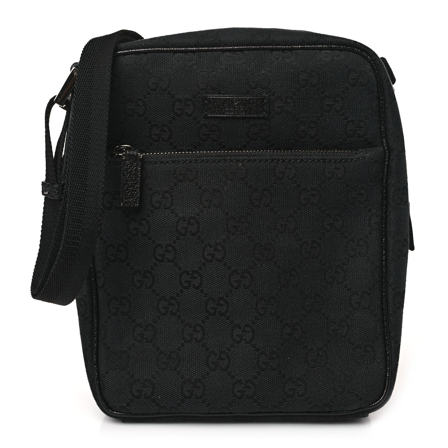 Gucci GG Monogram Flight Small Crossbody Bag Black 1 of 9