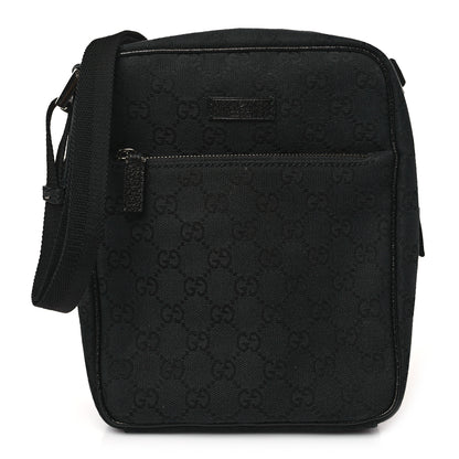 Gucci GG Monogram Flight Small Crossbody Bag Black 1 of 9