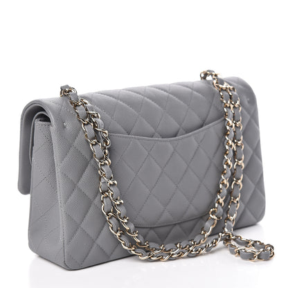 Chanel Caviar Quilted Medium Double Flap Grey 3 of 10