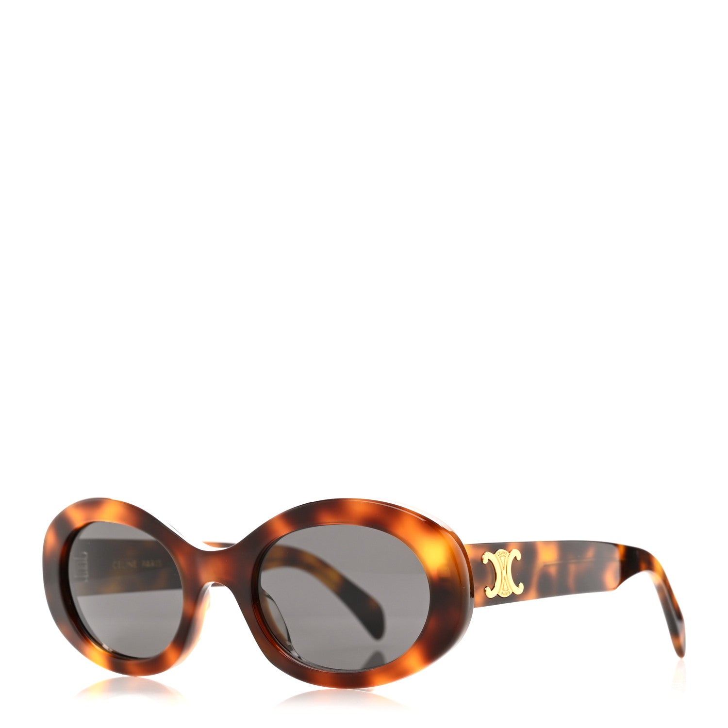 Celine Acetate Triomphe 01 Sunglasses CL 40194U Tortoise 1 of 7