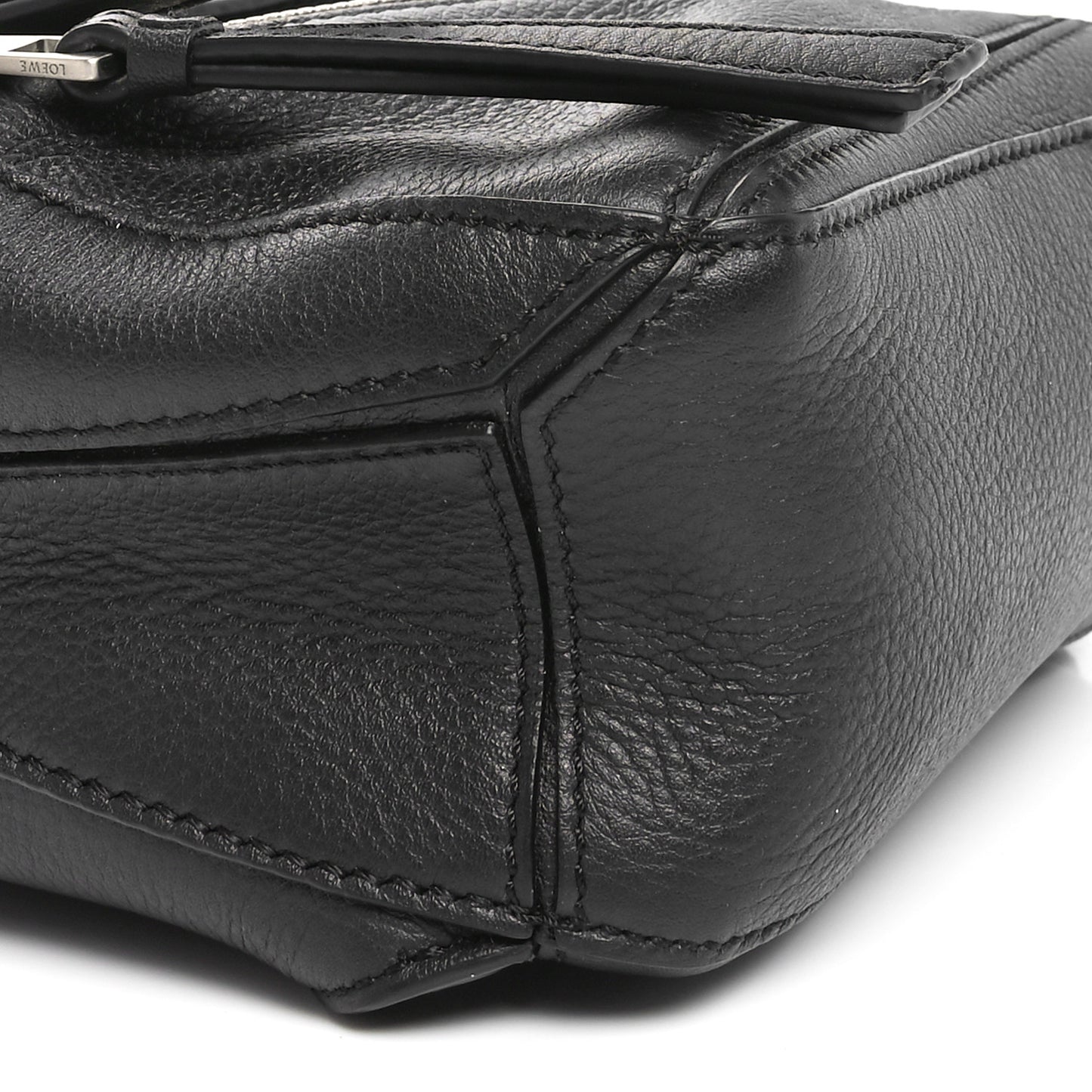 Calfskin Mini Puzzle Bumbag Black