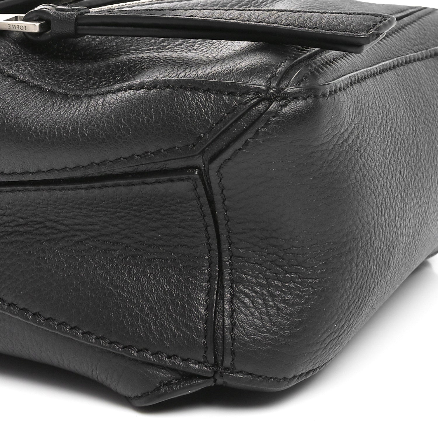 Loewe Calfskin Mini Puzzle Bumbag Black 8 of 9