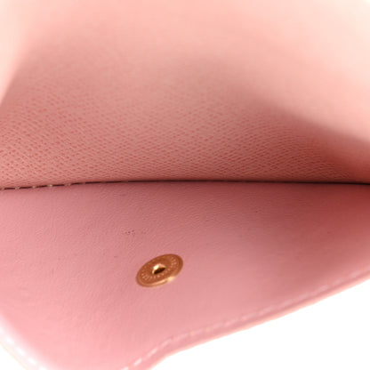 Louis Vuitton Damier Azur Recto Verso Card Holder Rose Ballerine 6 of 10