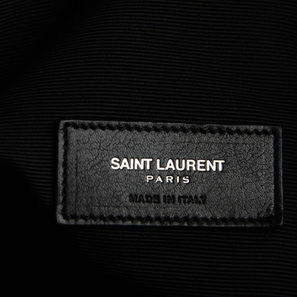 Saint Laurent Calfskin Medium Rider Bucket Bag Black 6 of 7