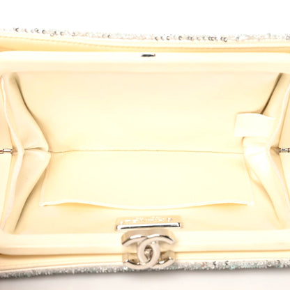 Chanel Sequin Satin Embroidered La Pausa Evening Clutch Silver Yellow Pink 5 of 7