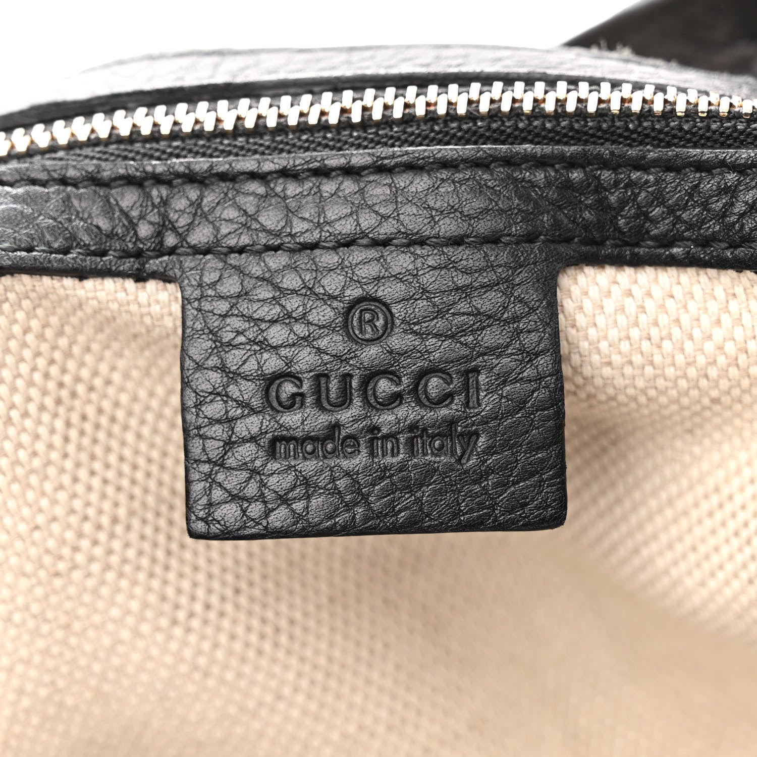Gucci Pebbled Calfskin Medium Soho Chain Shoulder Bag Black 6 of 11