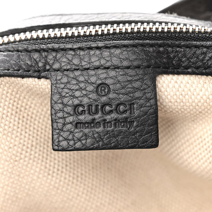 Gucci Pebbled Calfskin Medium Soho Chain Shoulder Bag Black 6 of 11