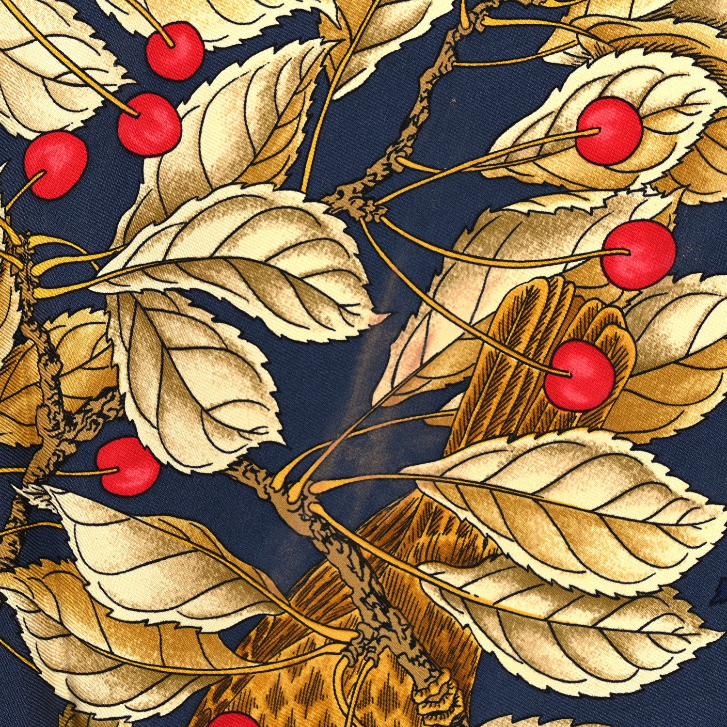 Hermes Silk Les Merises Scarf 90 5 of 5