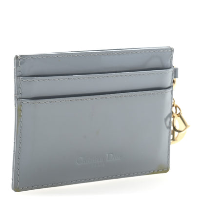 Christian Dior Patent Cannage Lady Dior Card Holder Cloudy Blue 3 of 9