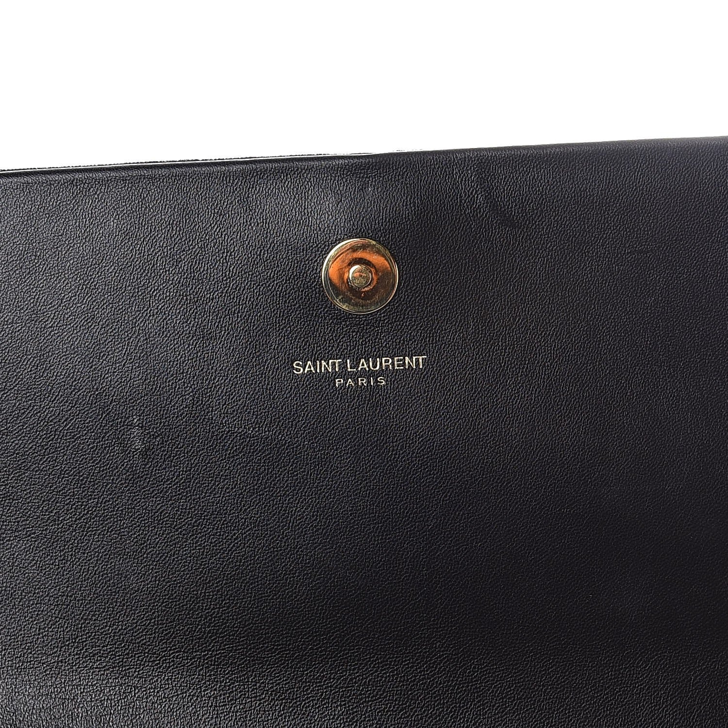 Saint Laurent Velvet Classic Monogram Cassandre Tassel Clutch Black 6 of 7