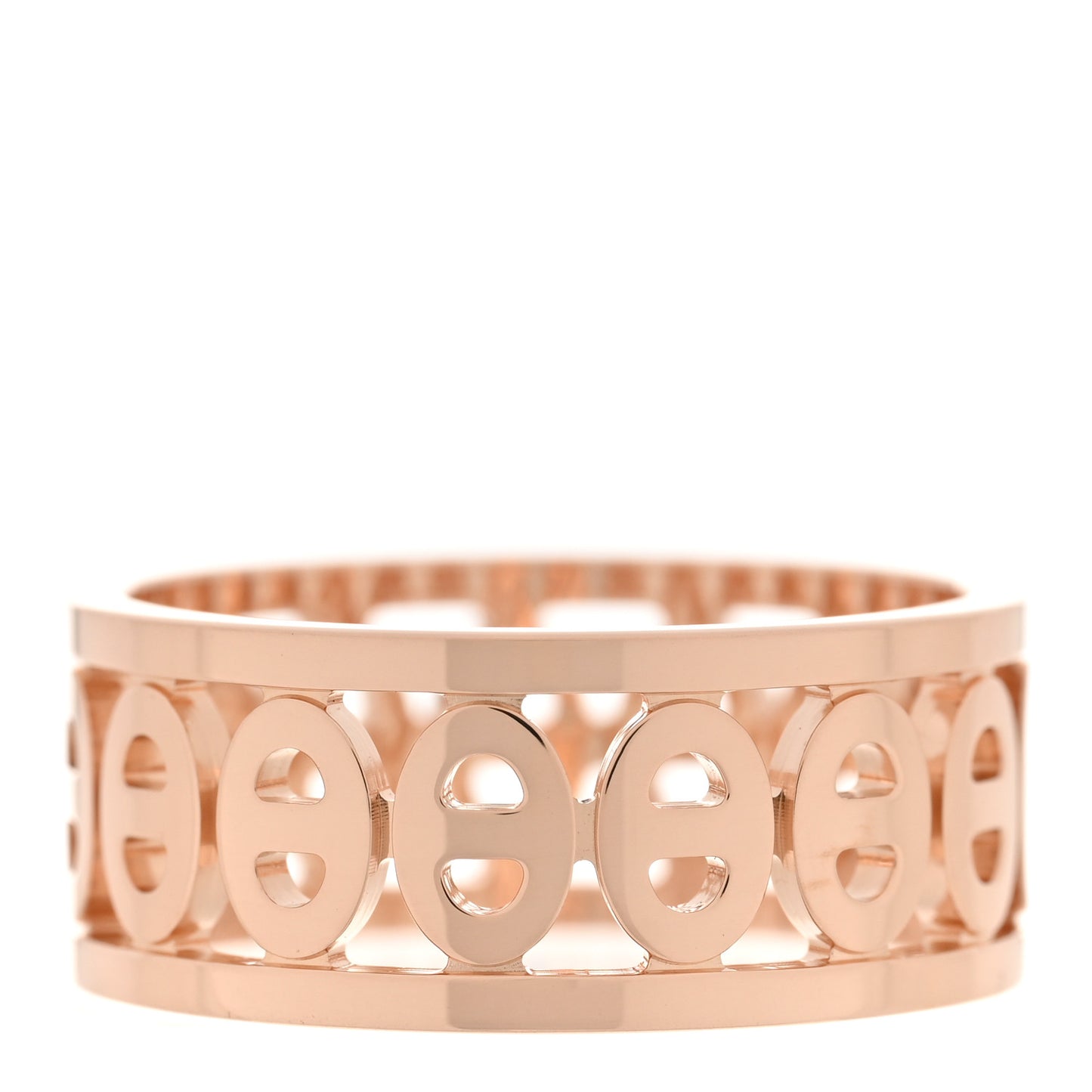 18K Rose Gold PM Chaine d'Ancre Divine Ring 53 6.5