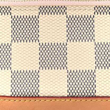 Louis Vuitton Damier Azur Elizabeth Pencil Pouch Rose Ballerine 8 of 10