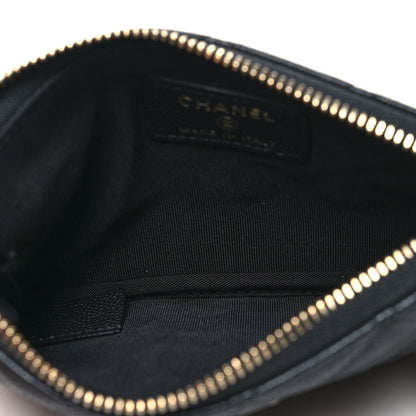 Chanel Caviar Quilted Small Cosmetic Case Black 5 of 8