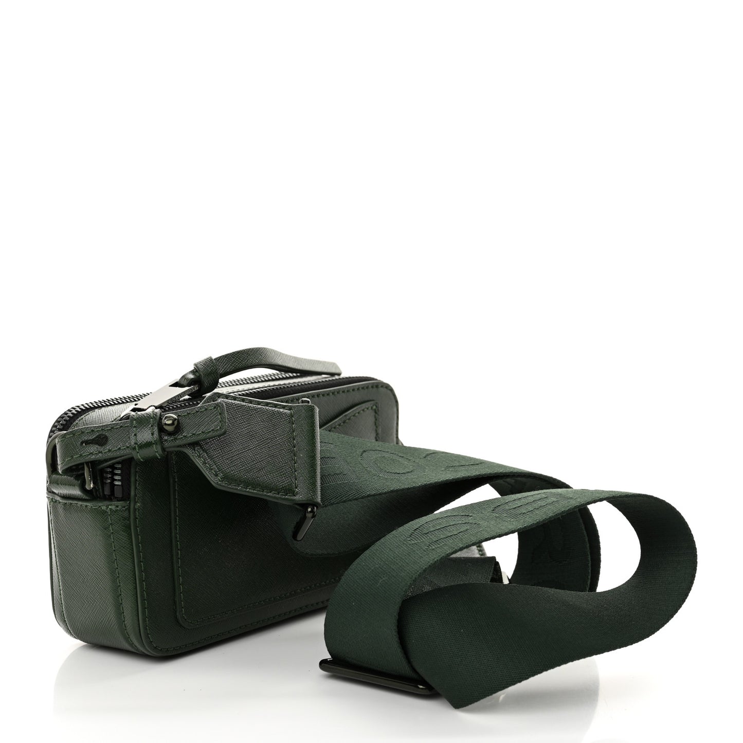 Saffiano Small Snapshot Camera Bag Olive Green