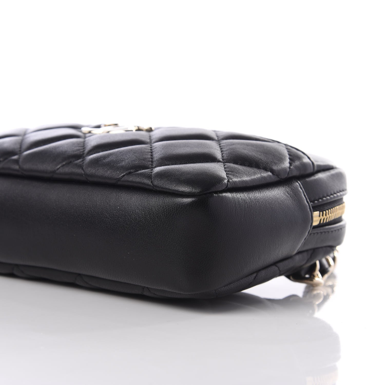 Chanel Lambskin Quilted Waist Bag Black 10 of 10