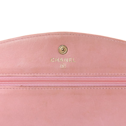 Chanel Caviar Timeless CC Wallet On Chain WOC Pink 6 of 14