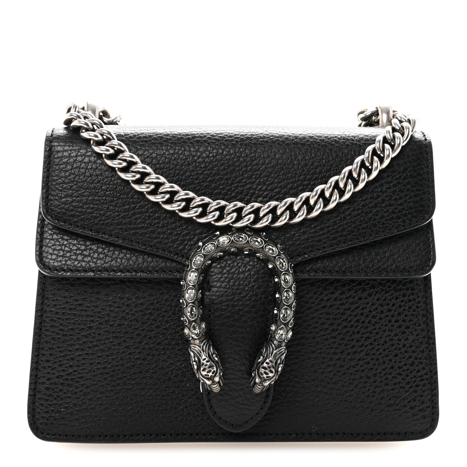 Gucci Calfskin Mini Dionysus Shoulder Bag Black 1 of 11
