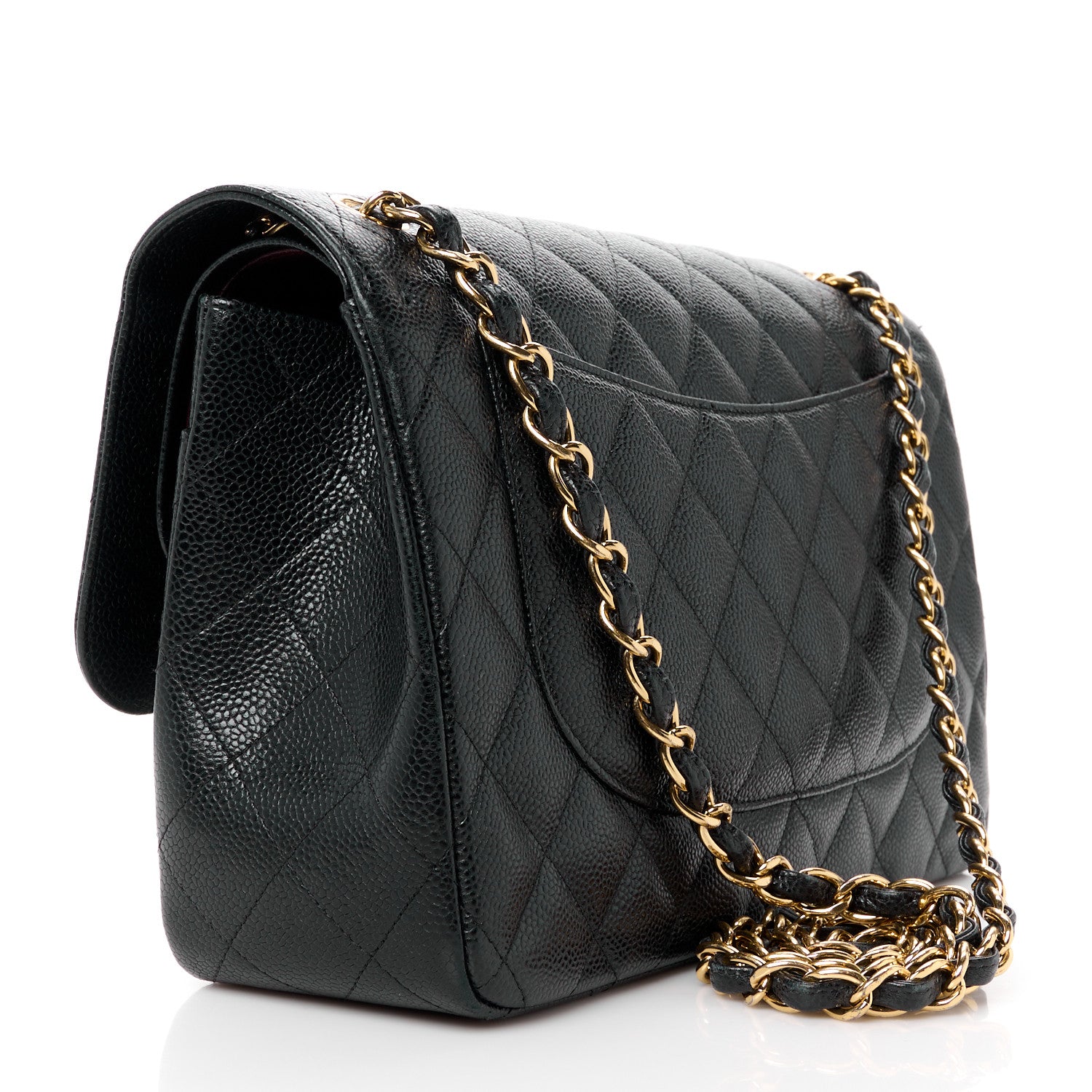 Chanel Caviar Quilted Jumbo Double Flap Black 4 of 14