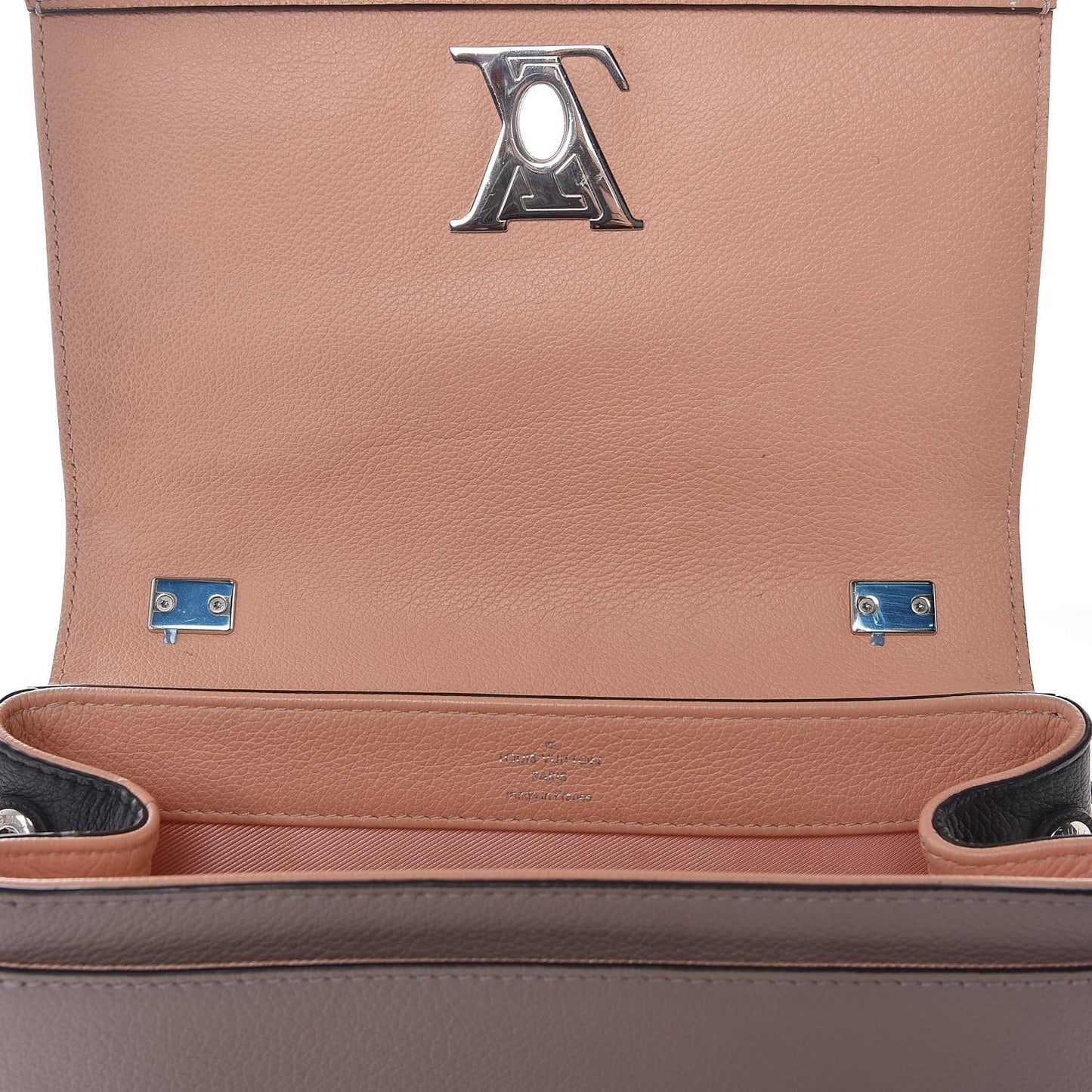 Calfskin Lockme II Chain Bag BB Venus Pink Black Magnolia