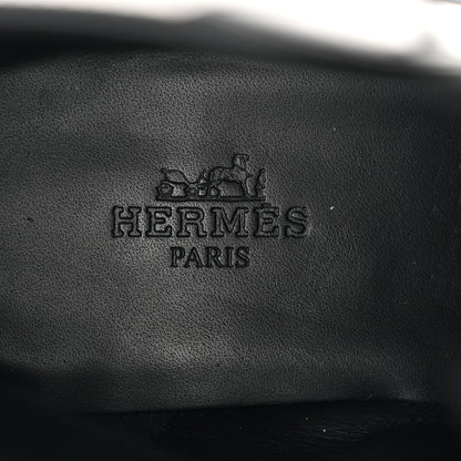 Hermes Glossed Calfskin Funk Ankle Boots 36.5 Black 7 of 9
