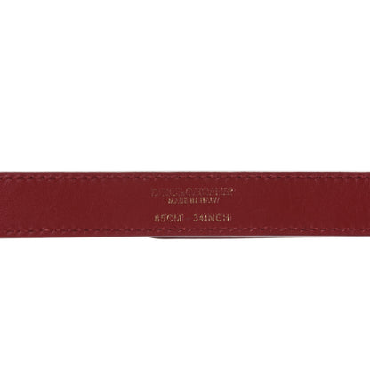 Dolce & Gabbana Agnello Vitello Devotion Belt Bag 85 34 Red 9 of 11