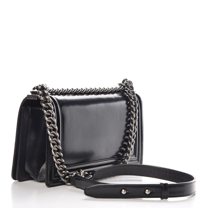 Chanel Glazed Calfskin Medium Boy Flap Black 3 of 14