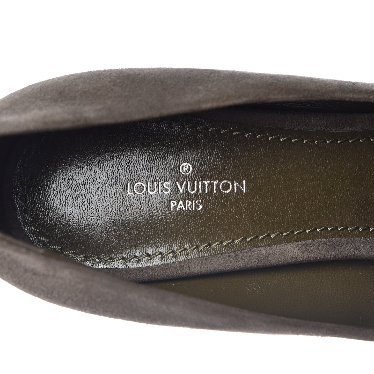 Suede First Lady Pumps 37 Kaki