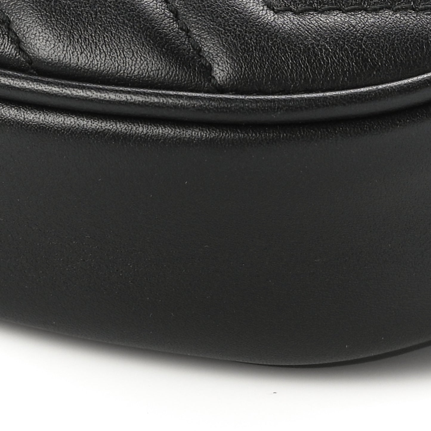 Calfskin Matelasse GG Marmont Belt Bag 75 30 Black