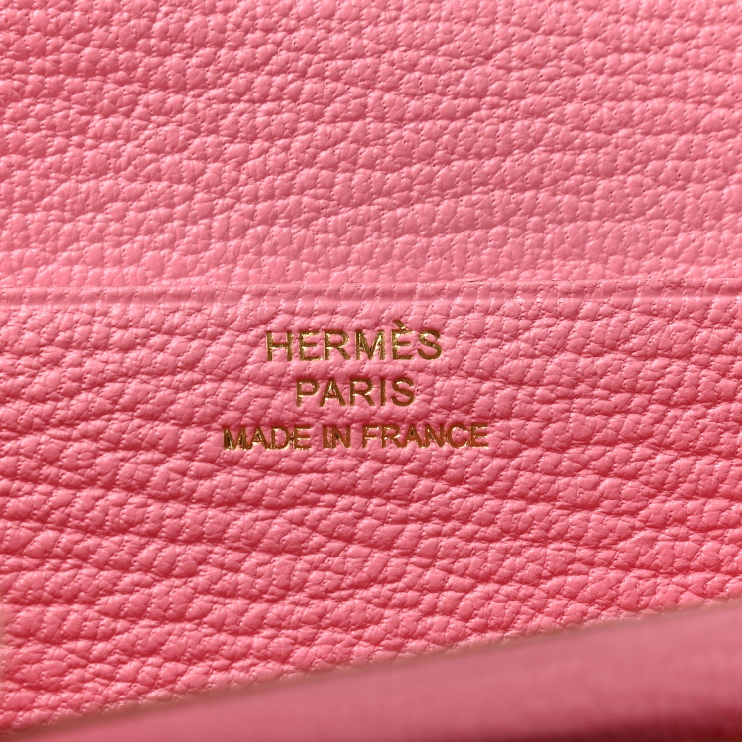 Hermes Chevre Mysore Bearn Gusset Wallet Rose Confetti 6 of 7