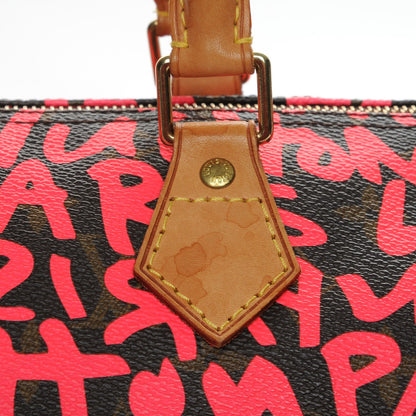 Louis Vuitton Monogram Graffiti Speedy 30 Fuchsia 8 of 14