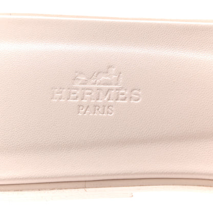 Hermes Box Calfskin Oran Sandals 41 Rose Pale 8 of 9