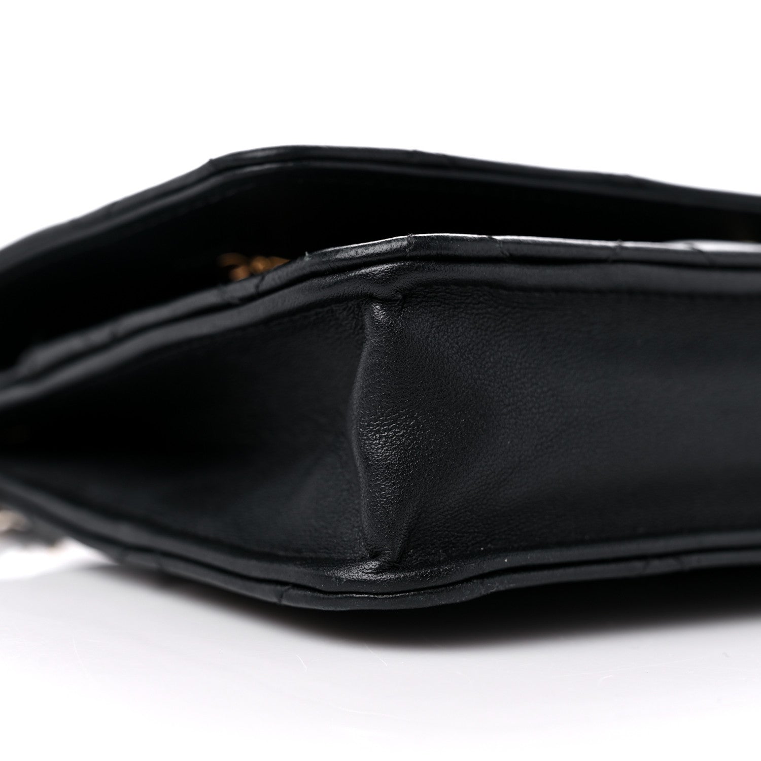 Chanel Lambskin Quilted Wallet On Chain WOC Black 9 of 15