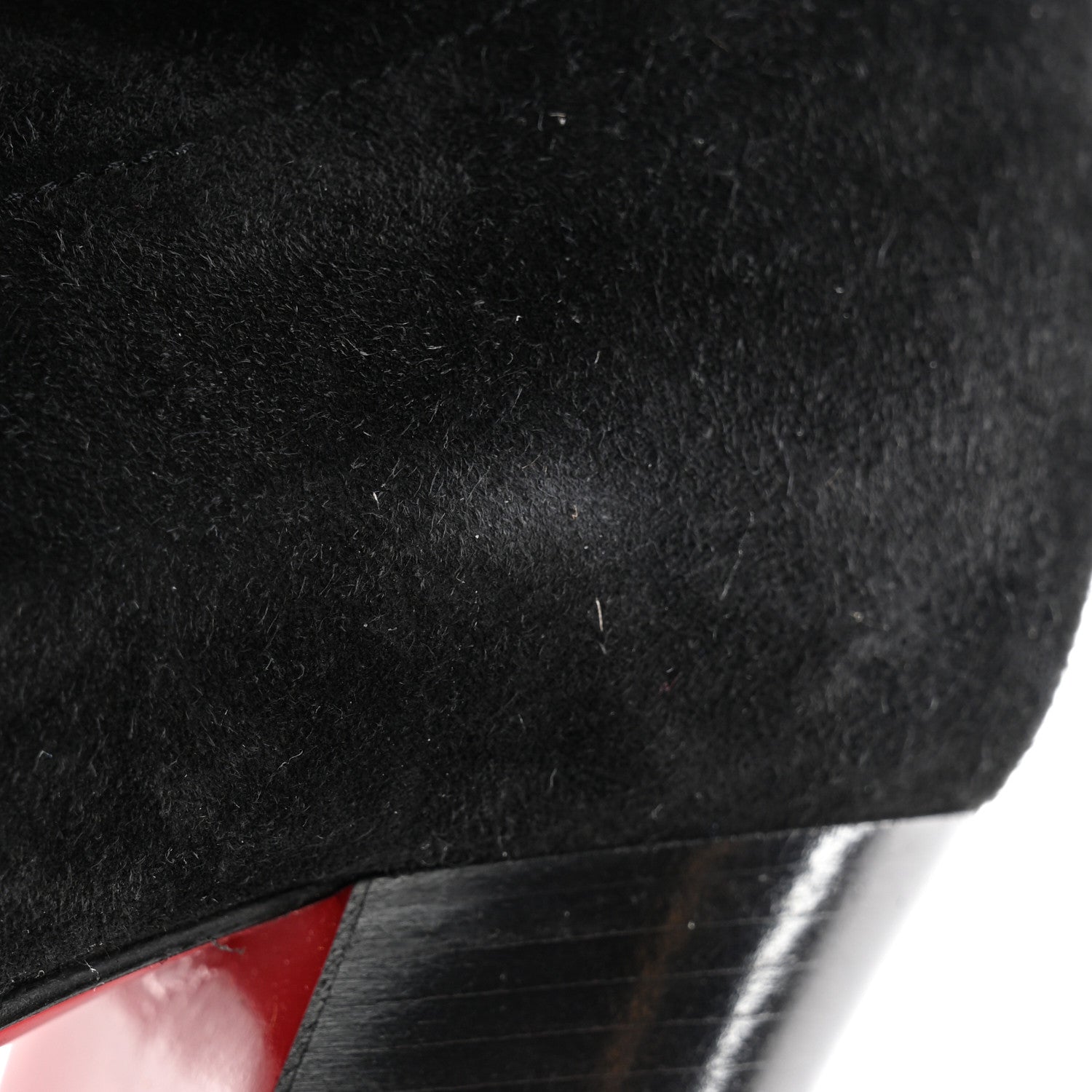 Christian Louboutin Veau Velours Verusch 100 Over The Knee Boots 38 Black 11 of 11