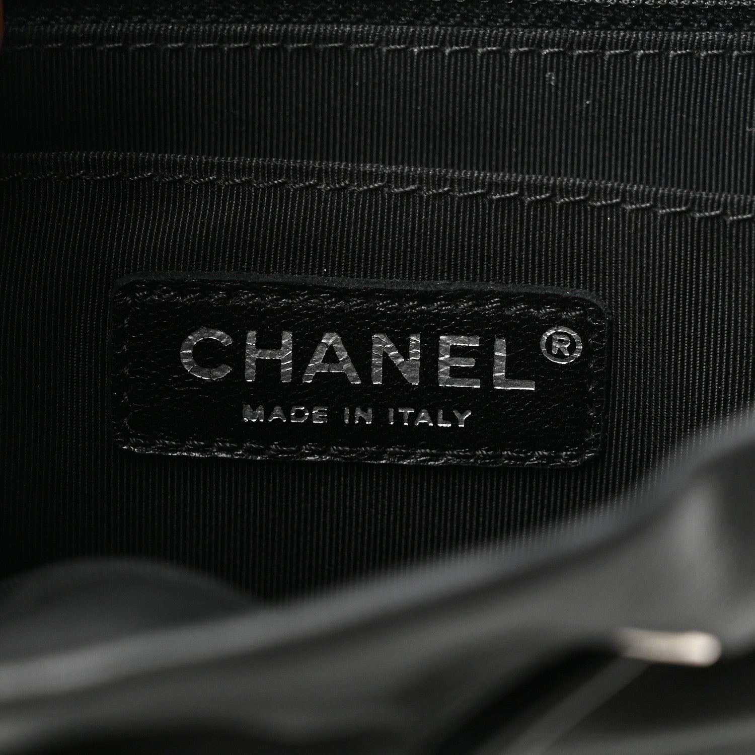 Chanel Calfskin Chevron Quilted Large Urban Spirit Backpack Black 6 of 10