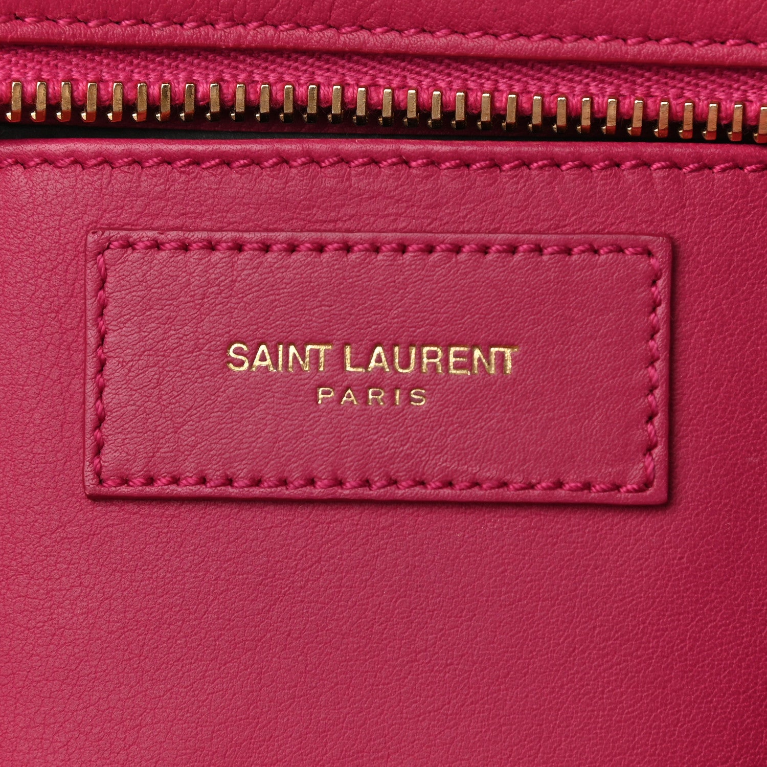 Saint Laurent Calfskin Small Classic Y Cabas Fuchsia 6 of 10