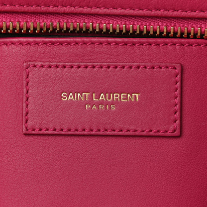 Saint Laurent Calfskin Small Classic Y Cabas Fuchsia 6 of 10
