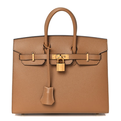 Hermes Madame Calfskin Birkin Sellier 25 Chai 1 of 35